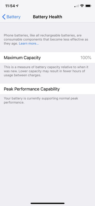ios 12 battery update info