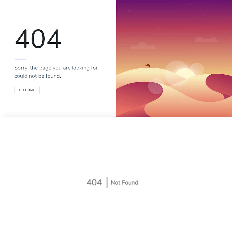 Laravel 5.8 404 error page